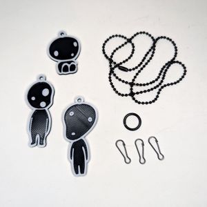 Kodama Forest Tree Spirit Keychain And Necklace Set